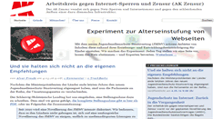 Desktop Screenshot of ak-zensur.de
